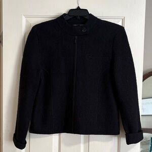 Sarah Spencer Black Wool Jacket